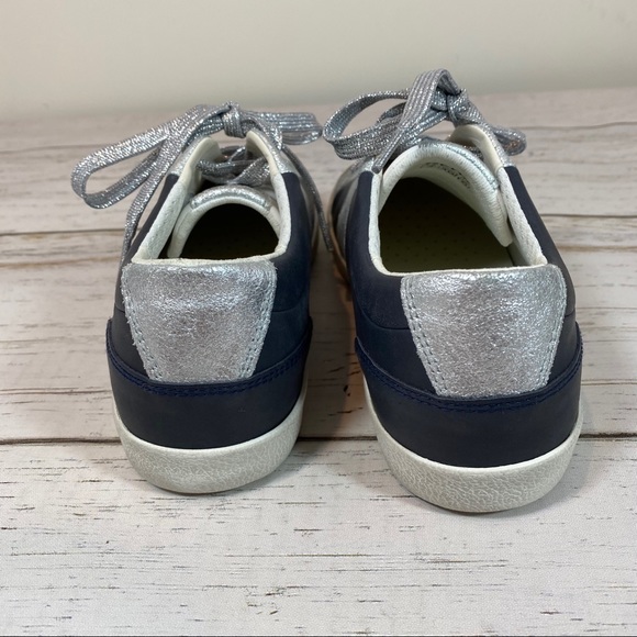 Geox Worley Gray & Silver lace up sneakers - Picture 6 of 10